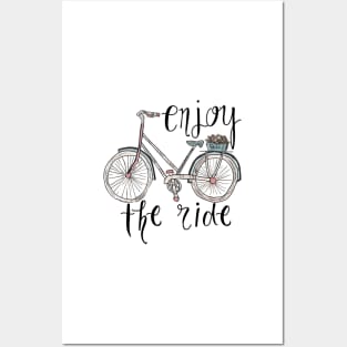 Enjoy The Ride Bike Posters and Art